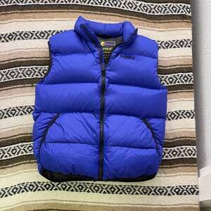 Vintage 90's Solstice Midnight Purple Blue Zip Up Down Fill Puffer Vest Sz Small